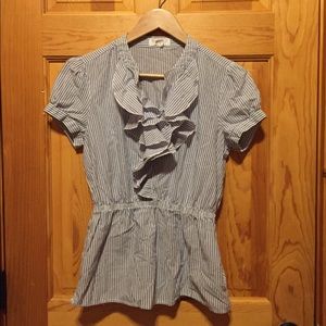 Stripped Blue Blouse